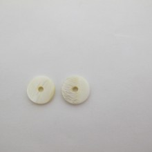 50 nacre Rond plat 13mm