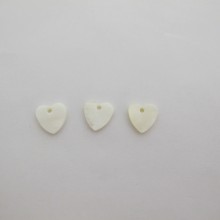 100 Mother of Pearl Heart Sequins 12mm