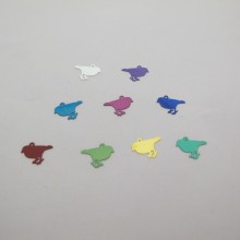 100 Laser cut birds stamp 12x8mm