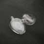 20 Boule en verre soufflé 42x28mm ovale Plat