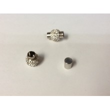 Magnet clasps rhinestones 7mm