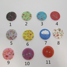 50 Boutons synthétiques 23mm