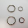 Intercalaires anneaux avec strasse Metal 18mm/28mm