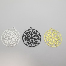 50 Round Laser Cut Stamps 34x31mm