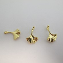 20 Intercalaires Fleurs 23x16mm Doré à l'or fin