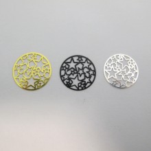 100 Laser Cut Star Stamps 19mm