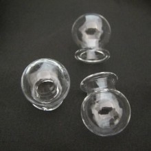 10 Boule En Verre Soufflé 30x25mm