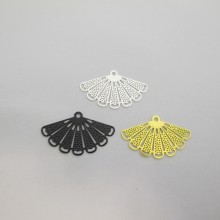 50 Laser Cut Fan Stamp 38X25MM