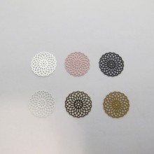 100 Round Laser Cut Stamps 15mm