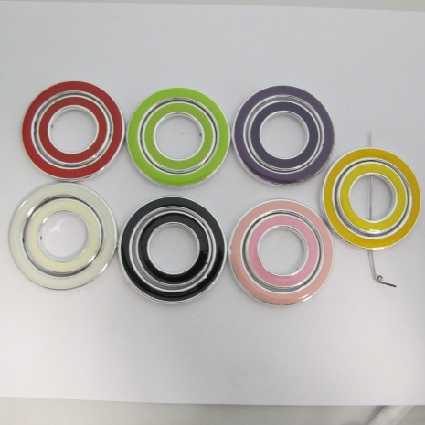 20 PIECES RONDE EN PLASTIQUE 55MM ET40MM